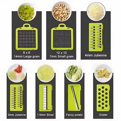 16-in-1 Multifunctional Vegetable Chopper & Slicer – Time-Saving Kitchen Companion