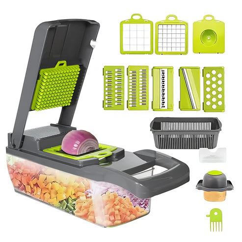 16-in-1 Multifunctional Vegetable Chopper & Slicer – Time-Saving Kitchen Companion