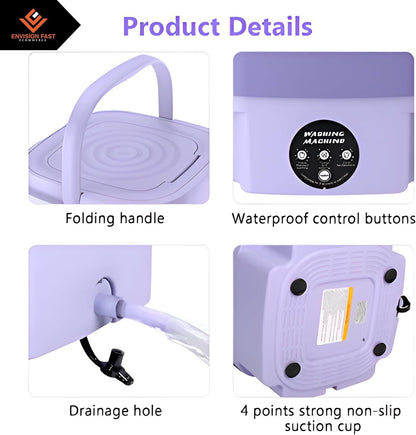 Portable Mini Washer and Dryer | Foldable Spin Plus